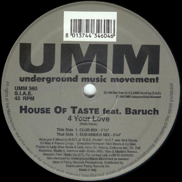 House Of Taste, Baruch - 4 Your Love